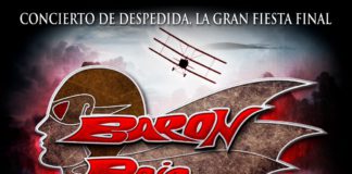 Doro Pesch y Manuel Martinez de Medina Azahara primeros pasajeros confirmados en el último vuelo de Barón Rojo