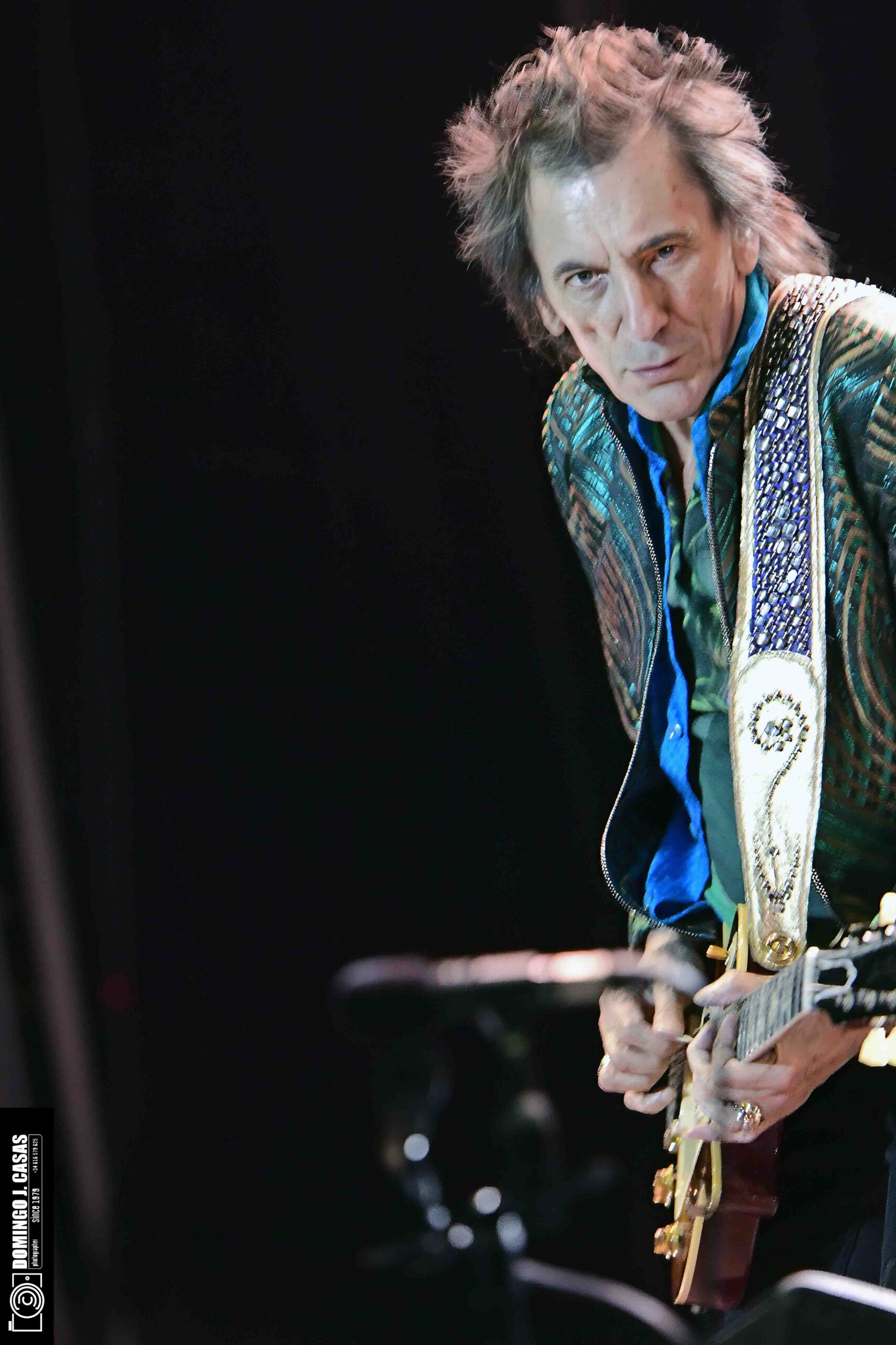 Ronnie Wood durante su concierto en Valladolid