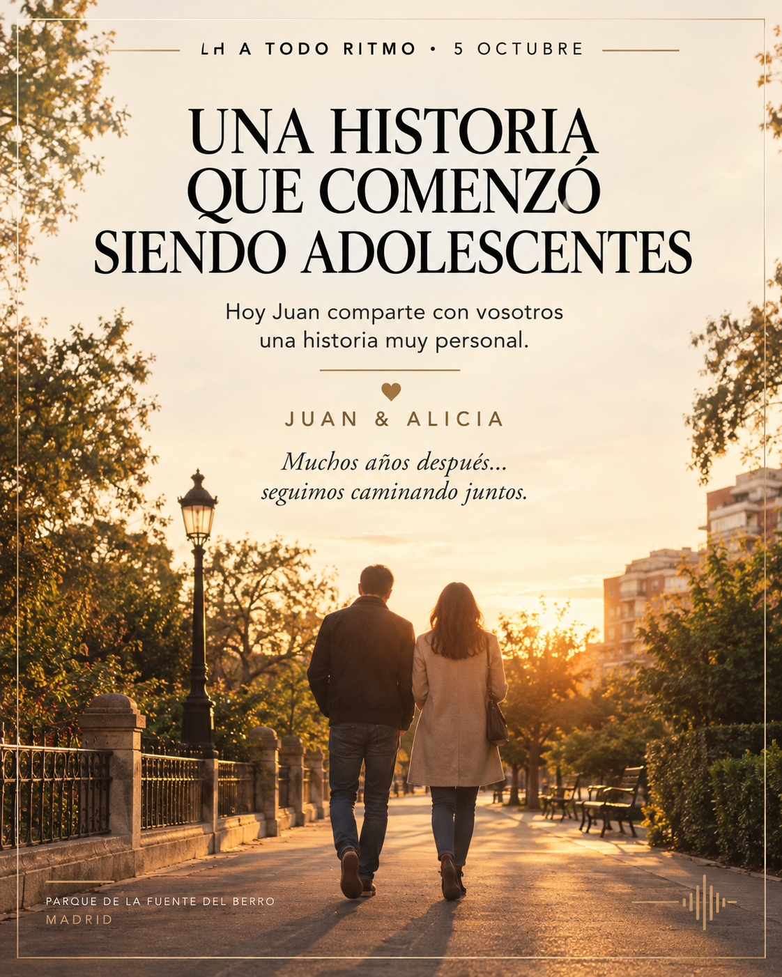 Juan y Alicia: una historia que comenzó caminando juntos